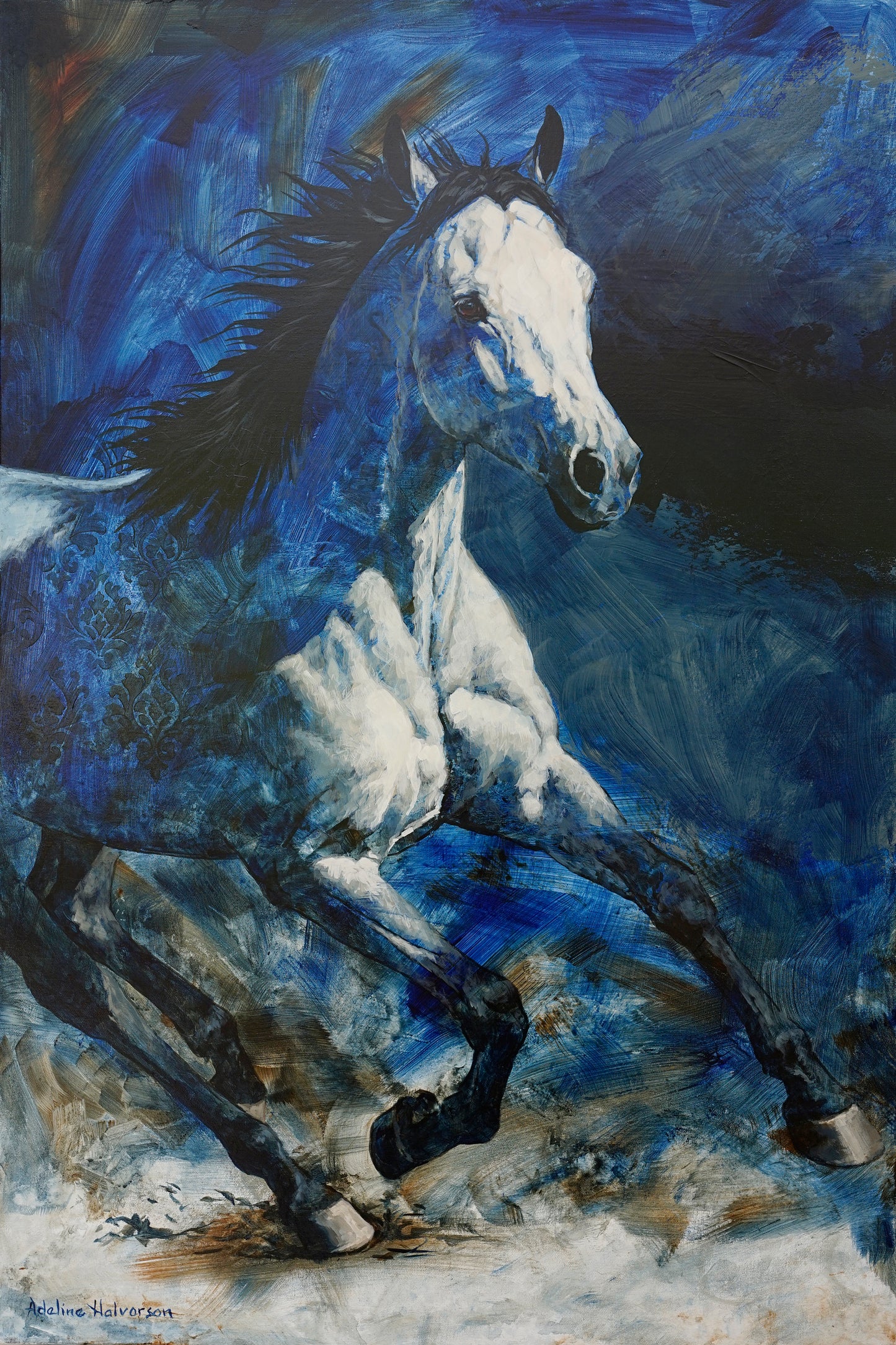 Blue Thunder, 36" x 24"