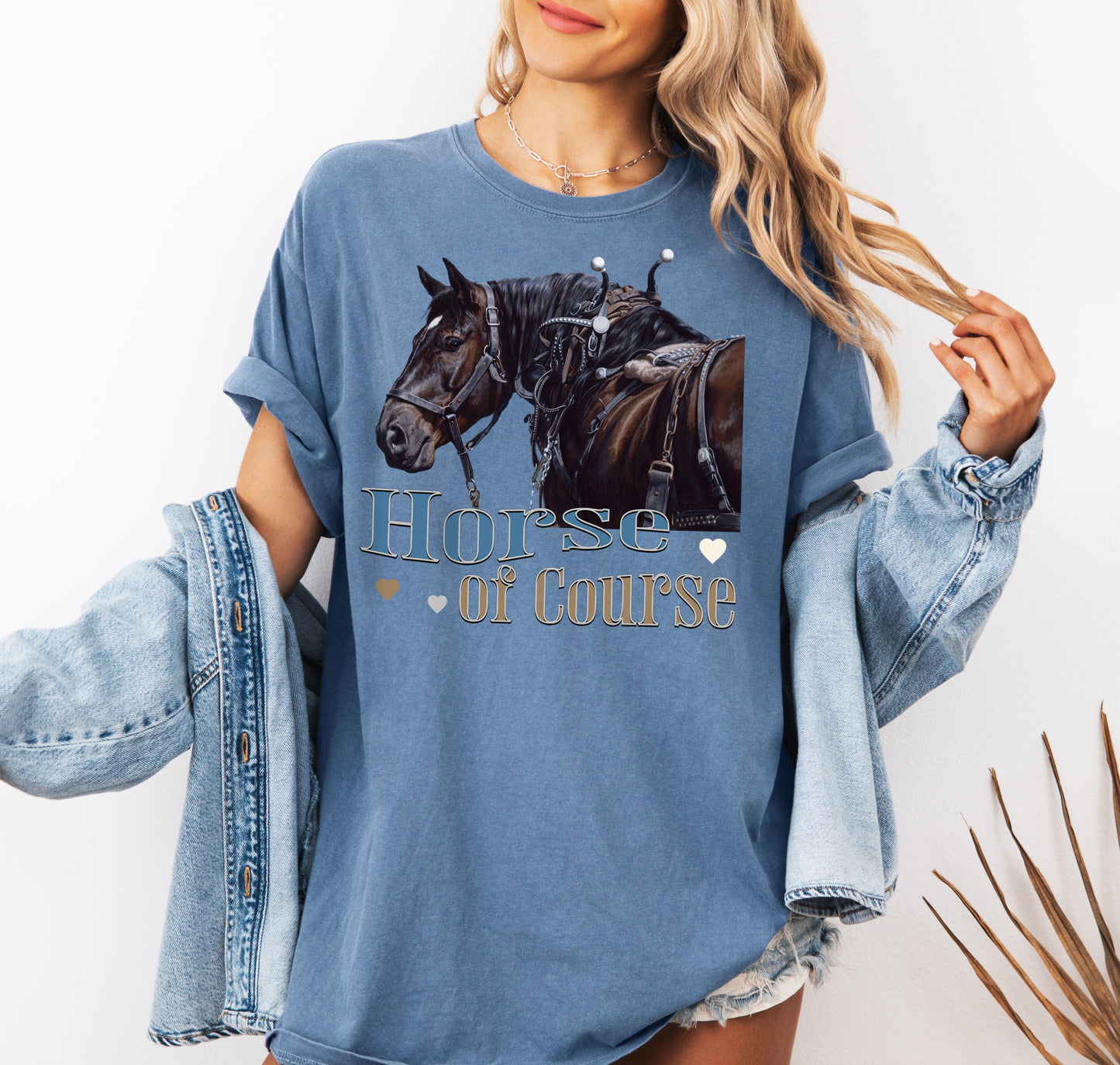Horse of Course T-Shirt - Artistic Draft Horse Painting in Vibrant Colors