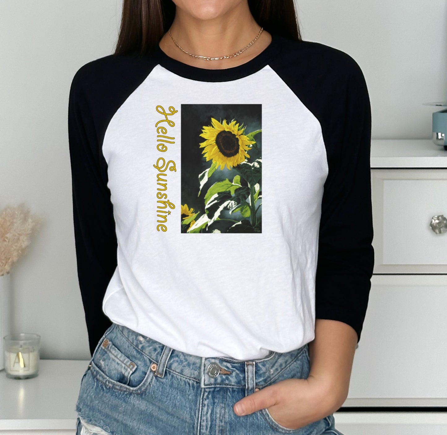 HELLO SUNSHINE Raglan Sleeve T-Shirt