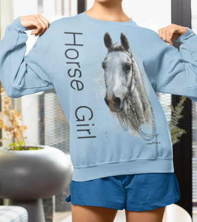 Cozy Horse Girl Sweatshirt