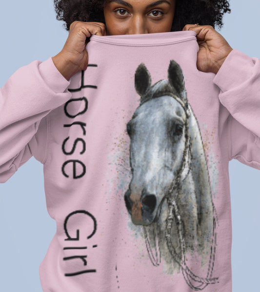 Cozy Horse Girl Sweatshirt