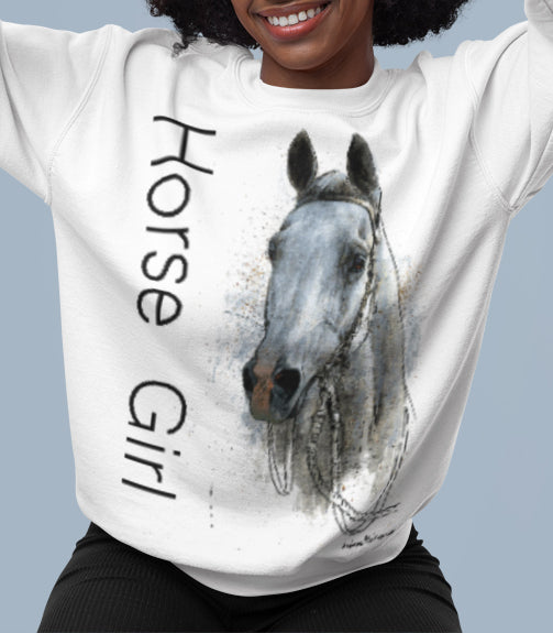 Cozy Horse Girl Sweatshirt