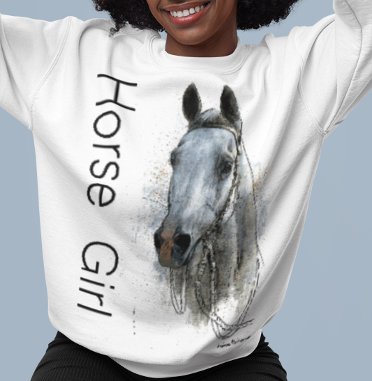 Cozy Horse Girl Sweatshirt